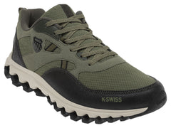 Tenis K-SWISS Tubes Trail 200 Verde Oliva y Negro para Hombre