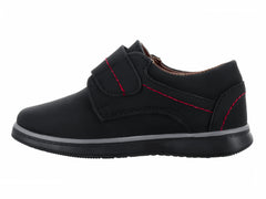 Zapatos Germany Nobuck Negro Rojo para Niño