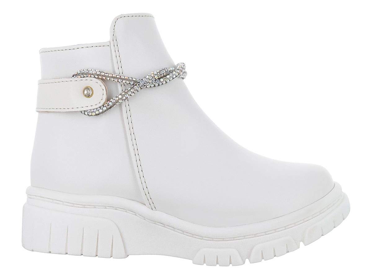 Botas Viris Nairobi Latte Blancas para Niña