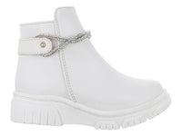 Botas Viris Nairobi Latte Blancas para Niña