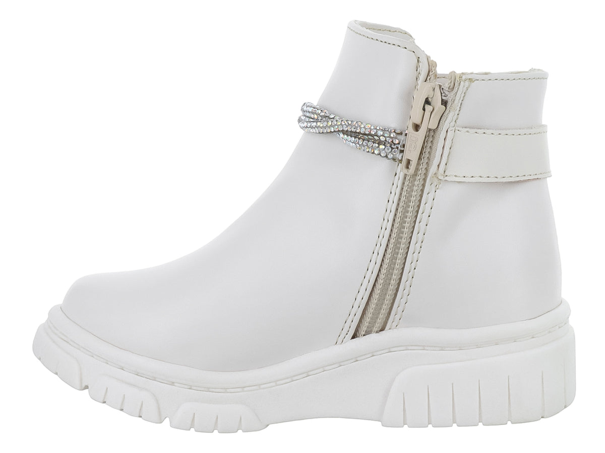 Botas Viris Nairobi Latte Blancas para Niña