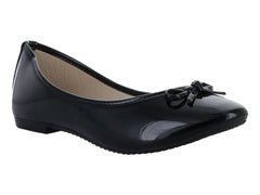 Zapatos Planos MELI&ANA Charol Negro para Mujer