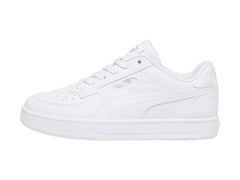 Tenis PUMA Caven 2.0 Blanco y Plata para Niño