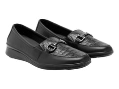 Zapatos Planos Flexi Negros para Mujer