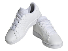 Tenis Adidas Advantage Blanco y Gris para Niño