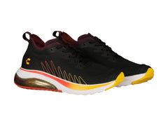 Tenis Charly Deportivos Negro y Naranja para Hombre