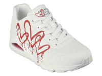 Tenis Skechers One X Jgoldcrown Blanco y Rojo para Mujer