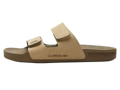 Sandalias Quiksilver Rivi Leather Double Café para Hombre