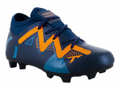 Tenis de Fútbol Leon Trucco Marino Naranja para Niño