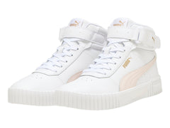 Tenis PUMA Carina 2.0 Mid Blanco y Rosa para Mujer