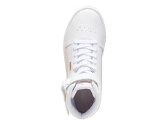 Tenis PUMA Carina 2.0 Mid Blanco y Rosa para Mujer