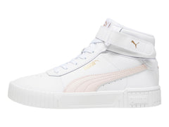 Tenis PUMA Carina 2.0 Mid Blanco y Rosa para Mujer