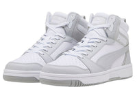 Tenis PUMA Rebound V6 Blanco y Gris para Hombre