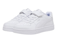 Tenis Puma Caven 2.0 Blanco y Plata para Niño