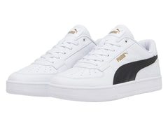 Tenis PUMA Caven 2.0 Blanco con Negro y Dorado para Hombre