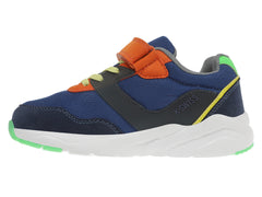 Tenis K-SWISS Zahir Azul Marino y Naranja para Niño