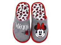 Pantuflas ARRA Minnie Mouse Gris y Rojo para Mujer