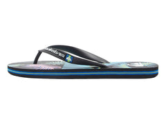 Sandalias Quiksilver Molokai Art Negro y Azul para Hombre