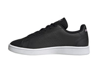 Tenis Adidas Advantage Base Negro con Rosa para Mujer