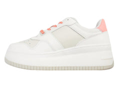 Tenis Tommy Hilfiger Retro Basket Flatform Blanco para Mujer