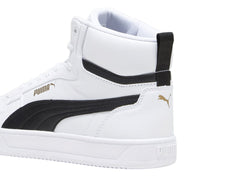 Tenis PUMA Caven 2.0 Mid Blanco, Negro y Oro para Hombre