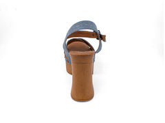 Sandalias de Plataforma EFE Cielo Azul para Mujer