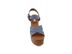 Sandalias de Plataforma EFE Cielo Azul para Mujer