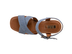 Sandalias de Plataforma EFE Cielo Azul para Mujer