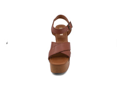 Sandalias de Plataforma EFE Color Tan para Mujer