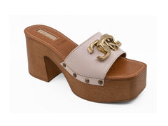 Sandalias de Plataforma EFE Beige para Mujer