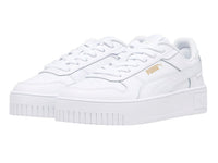 Tenis Puma Carina Street Blanco y Oro para Niña