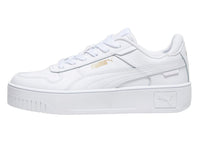 Tenis Puma Carina Street Blanco y Oro para Niña