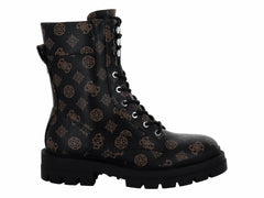 Botines Combat Guess Color Café para Mujer