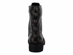 Botines Combat Guess Color Café para Mujer
