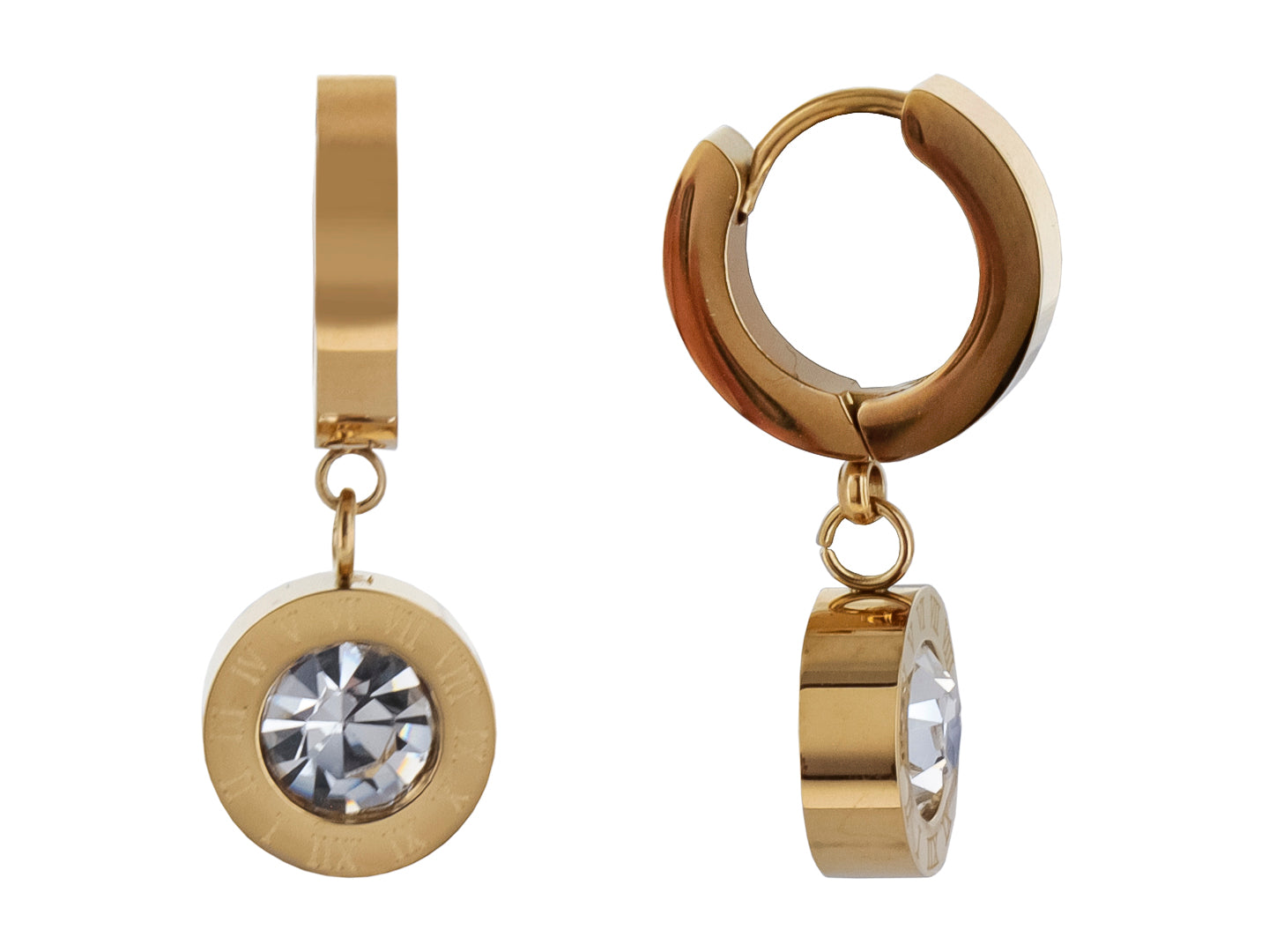 Pendientes Roze Huggies Dorados Marca A02211