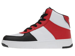 Tenis K-Swiss Salt Mid Blanco, Rojo y Negro para Niño