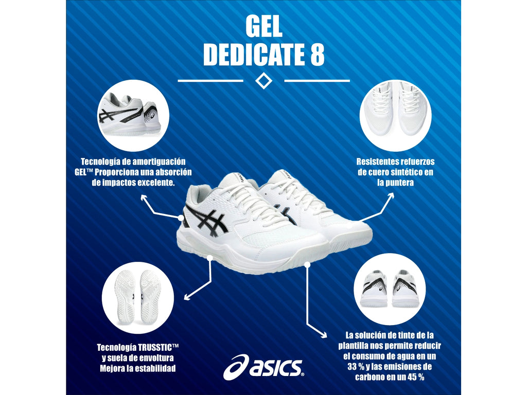 Tenis Asics Gel Dedicate 8 41A408 Para Hombre