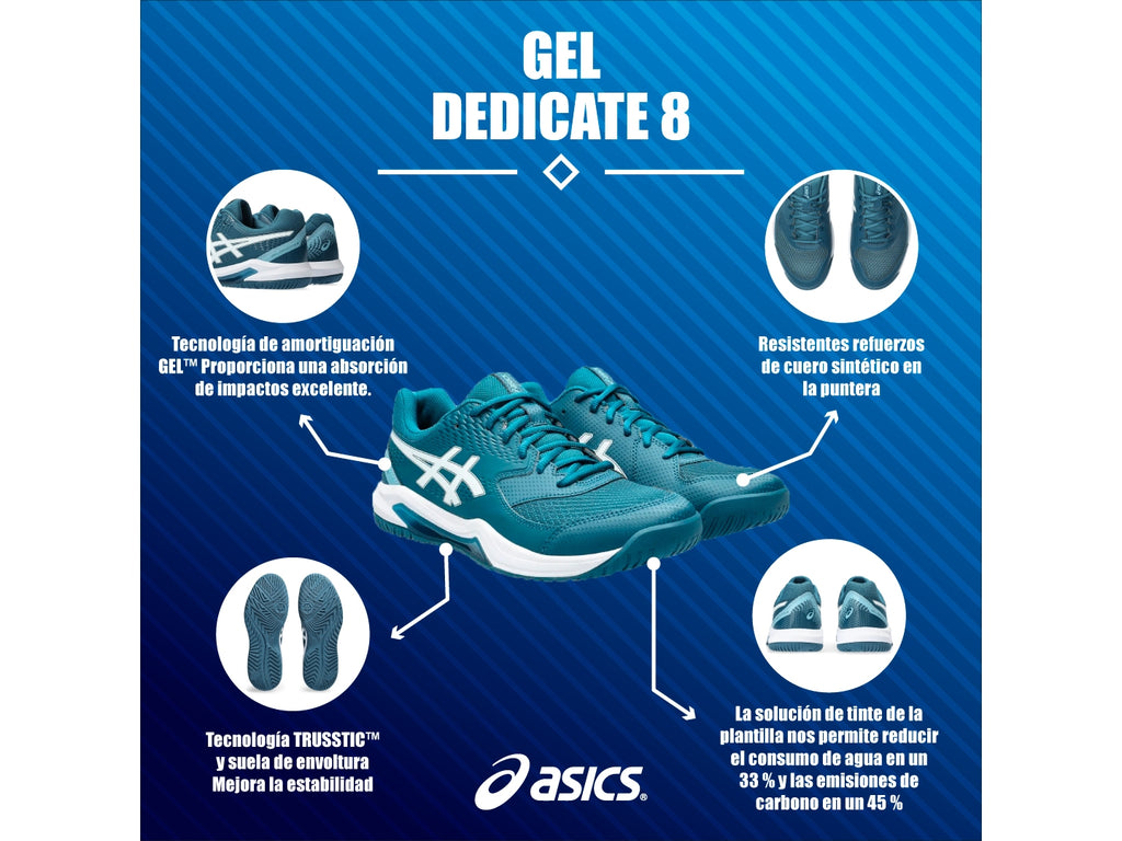 Tenis Asics Gel Dedicate 8 41A408 Para Hombre