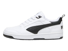 Tenis PUMA Rebound V6 Low Blanco y Negro para Hombre