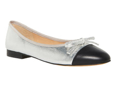 Zapatos Planos Steve Madden Plata y Negro para Mujer