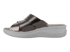 Sandalias Relax Seda Dorado y Blanco para Mujer