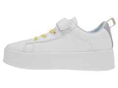 Tenis K-SWISS Mini Trinity Platform Blanco y Lila para Niña