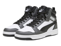 Tenis PUMA Rebound V6 Blanco, Negro y Gris para Hombre