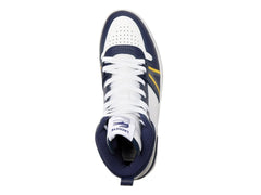 Tenis Lacoste L001 Mid Blanco y Azul Marino para Hombre
