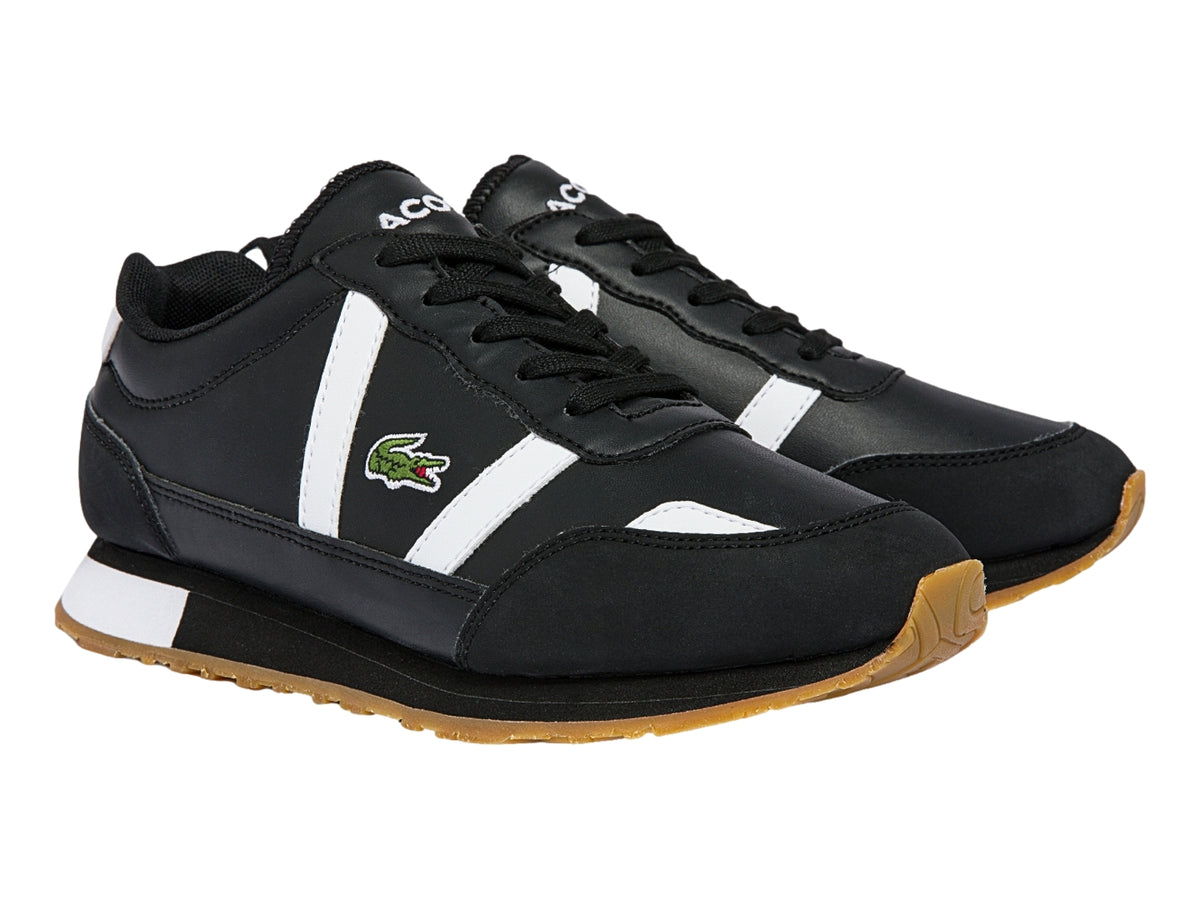Tenis Lacoste Partner Negro con Blanco para Niño