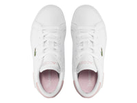 Tenis Lacoste Powercourt Blanco y Rosa para Niña