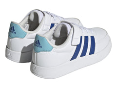 Tenis Adidas Breaknet 2.0 Blanco y Azul para Niña