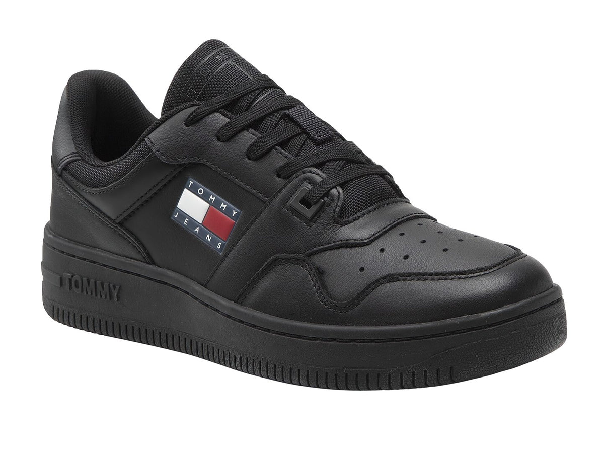 Tenis Tommy Hilfiger Retro Basket Ess Negro para Hombre