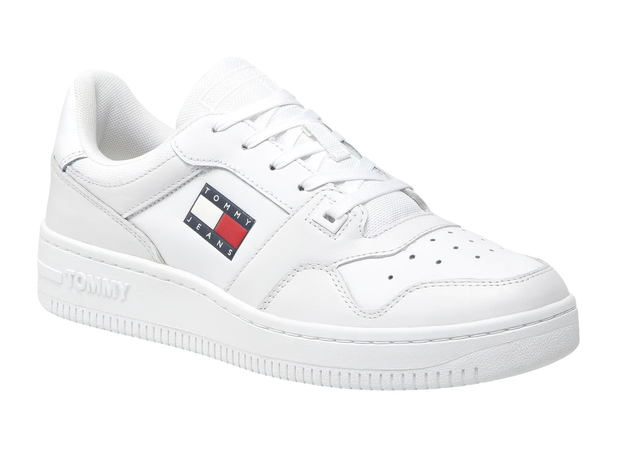 Tenis Tommy Hilfiger Retro Basket Ess Blancos para Hombre