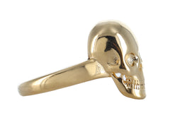 Anillo de Calavera Roze Color Dorado